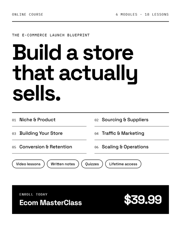 Ecommerce Course